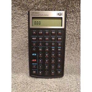 HP 10bII+ Financial Calculator Hewlett-Packard  Tested No Batteries Included
